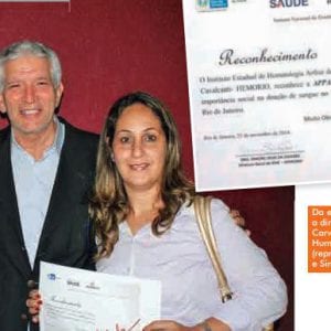 Appai recebe diploma de apoio à campanha de doação de sangue