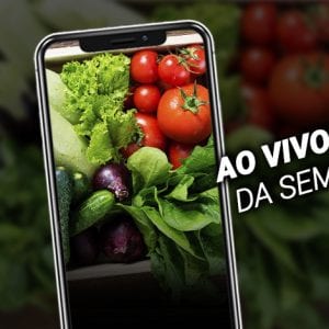 A diferença entre alimentos orgânicos e convencionais é o destaque da semana de lives!