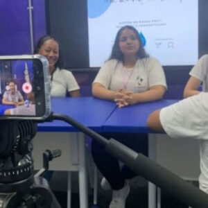 Alunas criam prática sustentável com reaproveitamento da água da chuva
